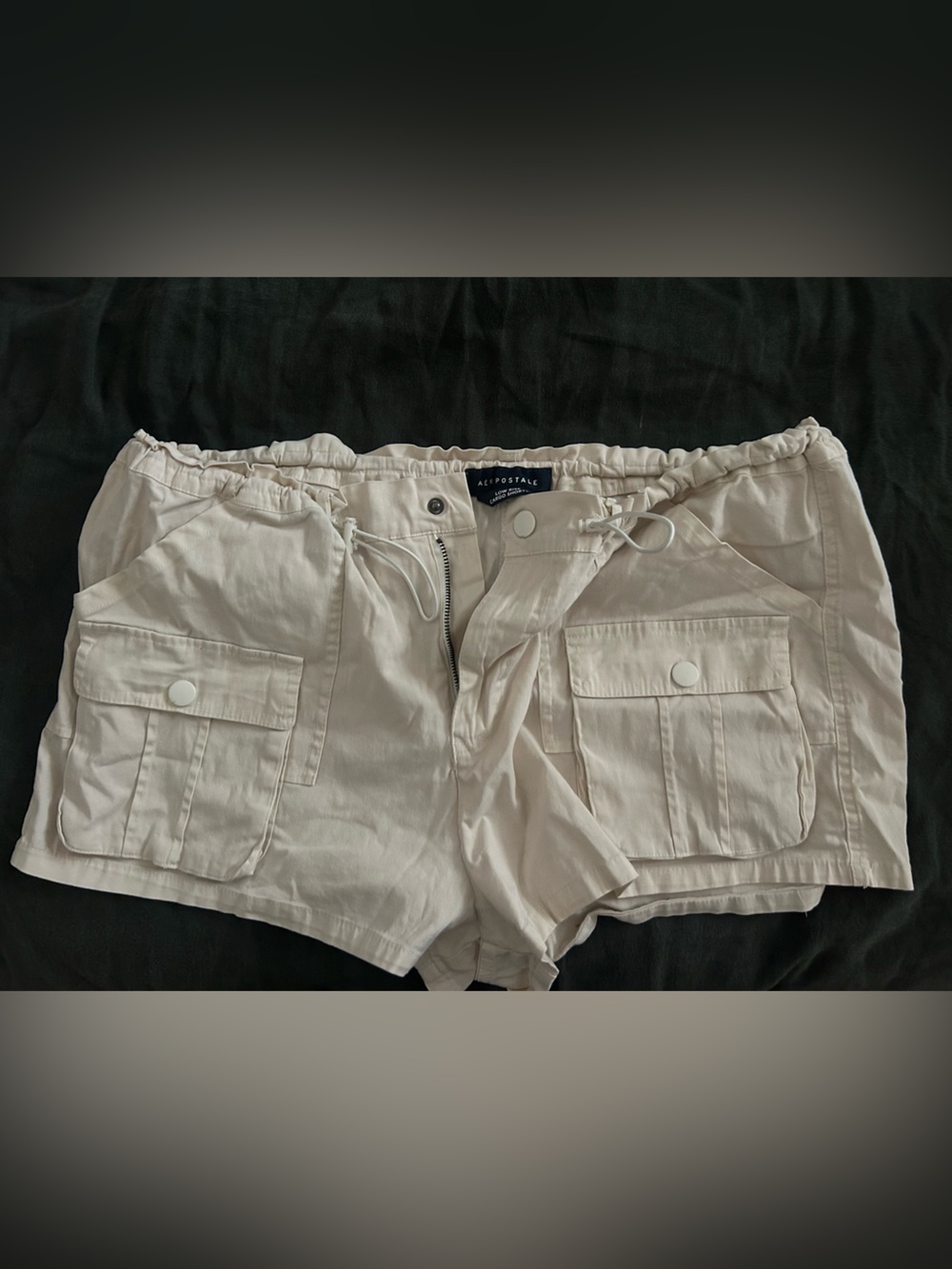 Low rise cargo shorts from aéropostale in beige